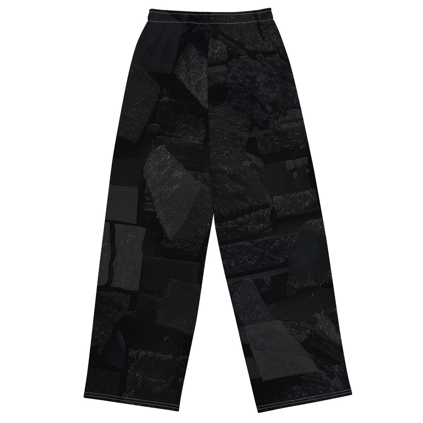 Rough Obsidian unisex wide-leg pants