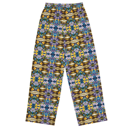 Aquarian Violets wide-leg pants