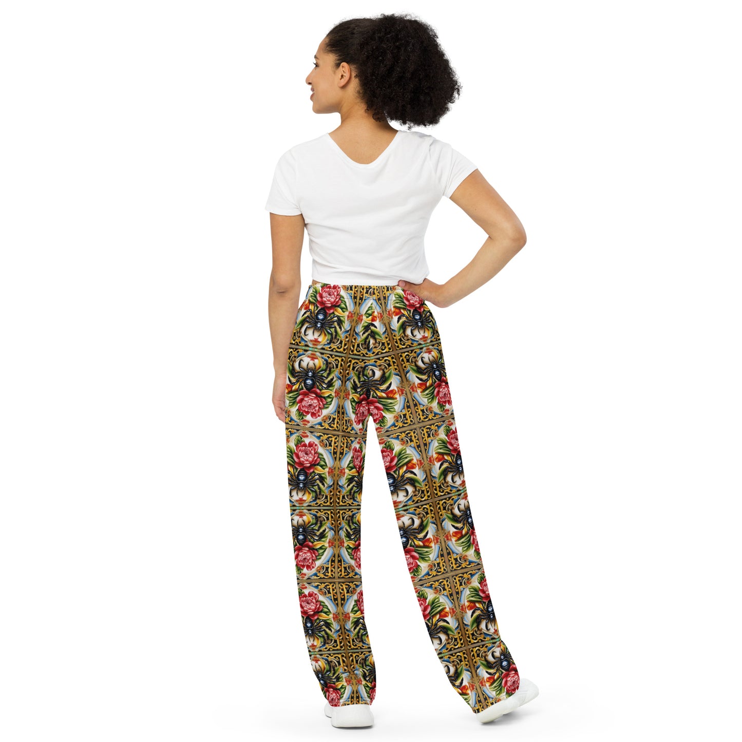 Chrysanthemum Scorpion Wide-leg pants