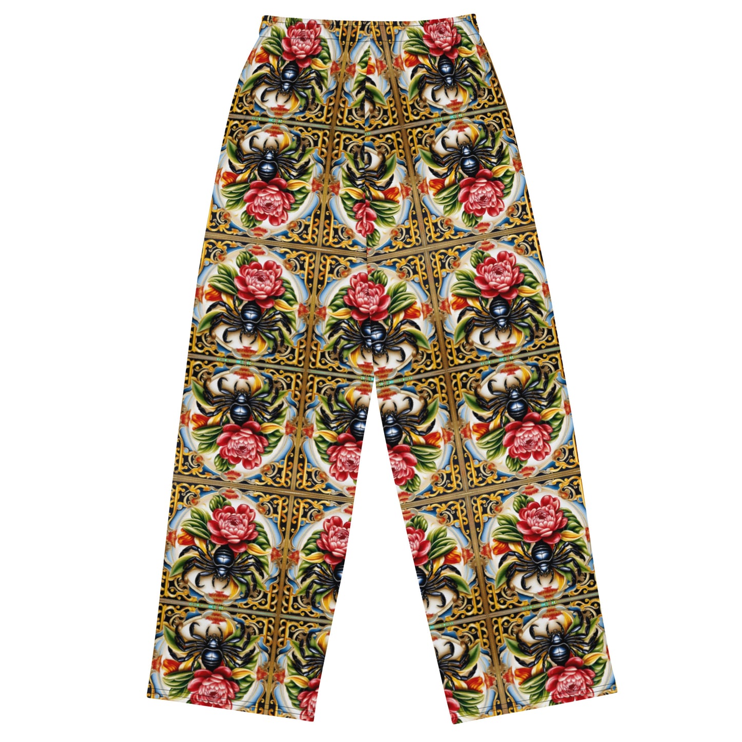 Chrysanthemum Scorpion Wide-leg pants