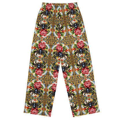 Chrysanthemum Scorpion Wide-leg pants