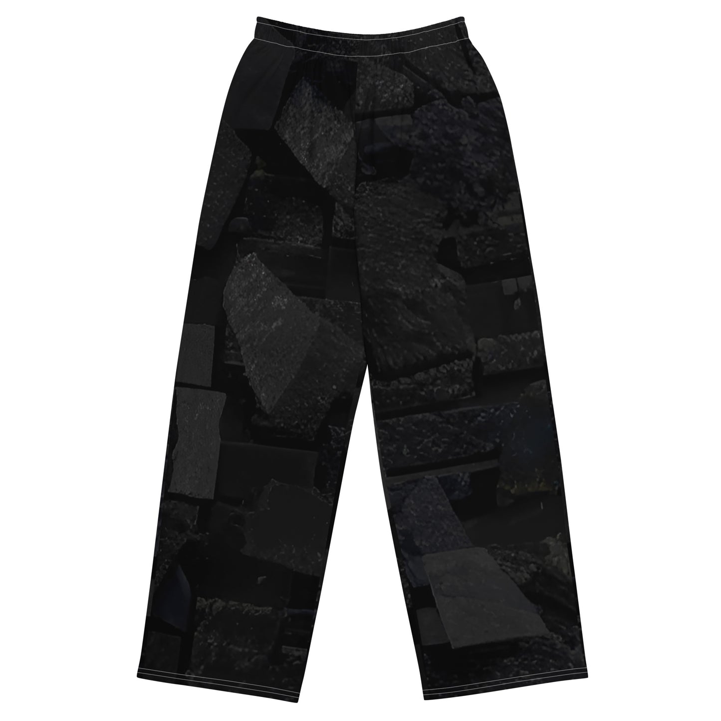 Rough Obsidian unisex wide-leg pants