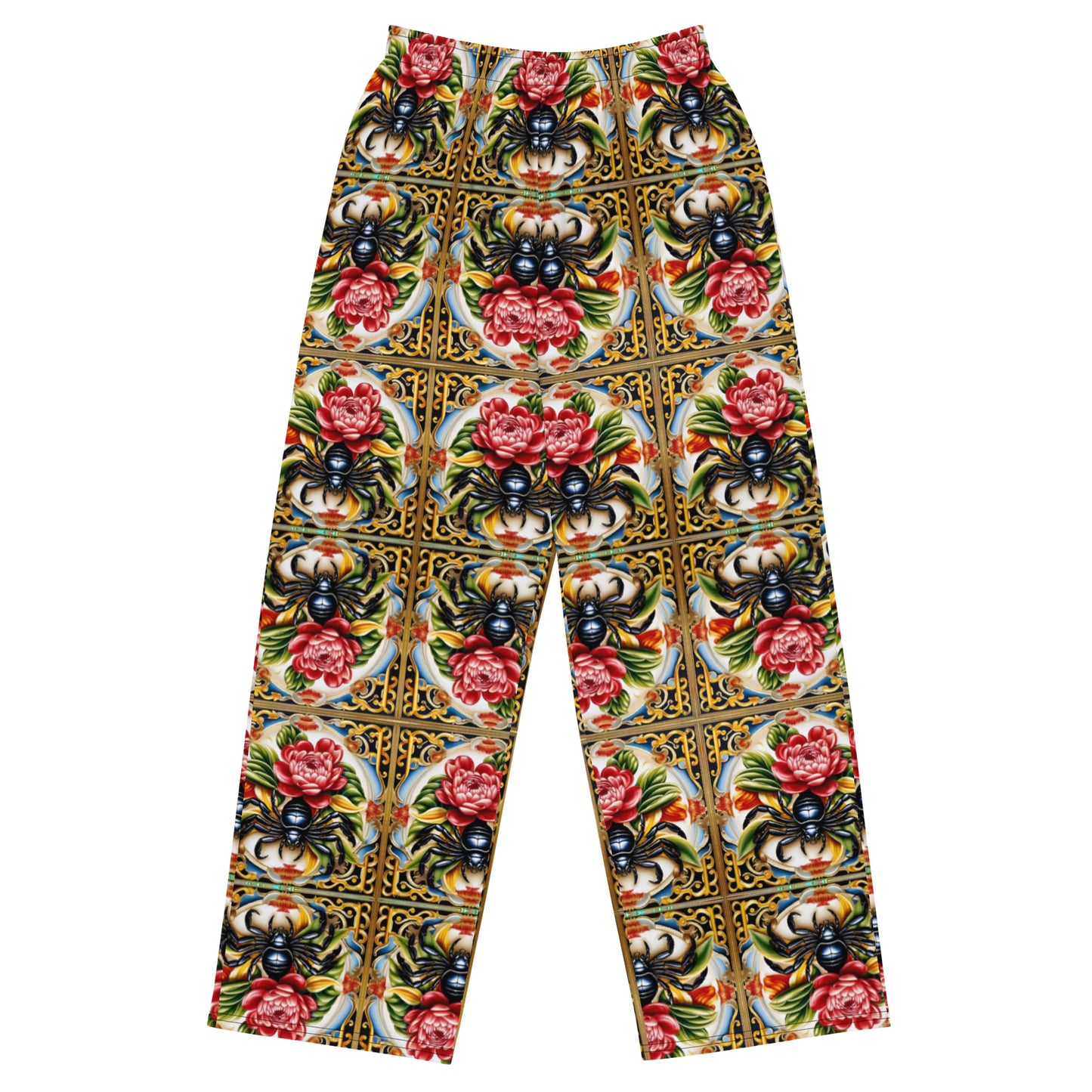 Chrysanthemum Scorpion Wide-leg pants