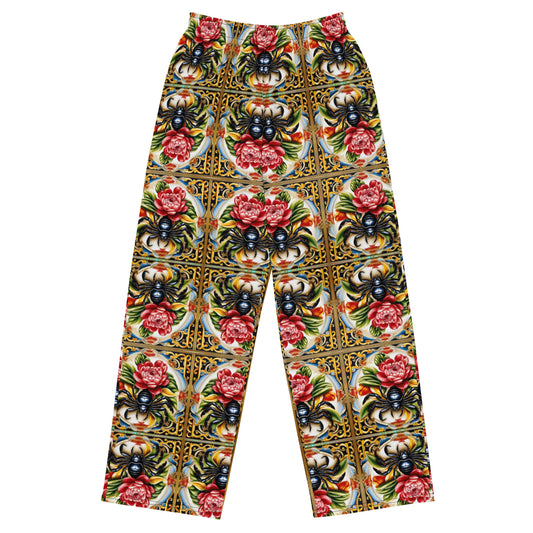 Chrysanthemum Scorpion Wide-leg pants