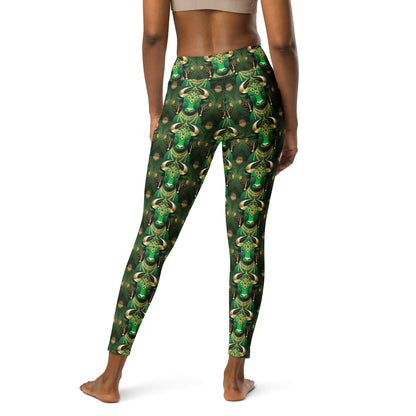 Emerald Bull of May Yoga Bliss Leggings