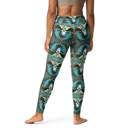 Aquamarine Aries Yoga Bliss Leggings