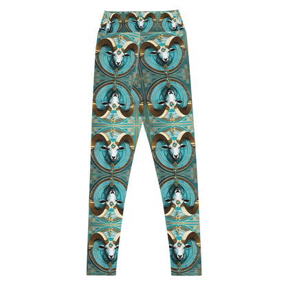 Aquamarine Aries Yoga Bliss Leggings