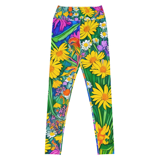 Daisy Bouquet Yoga Bliss Leggings