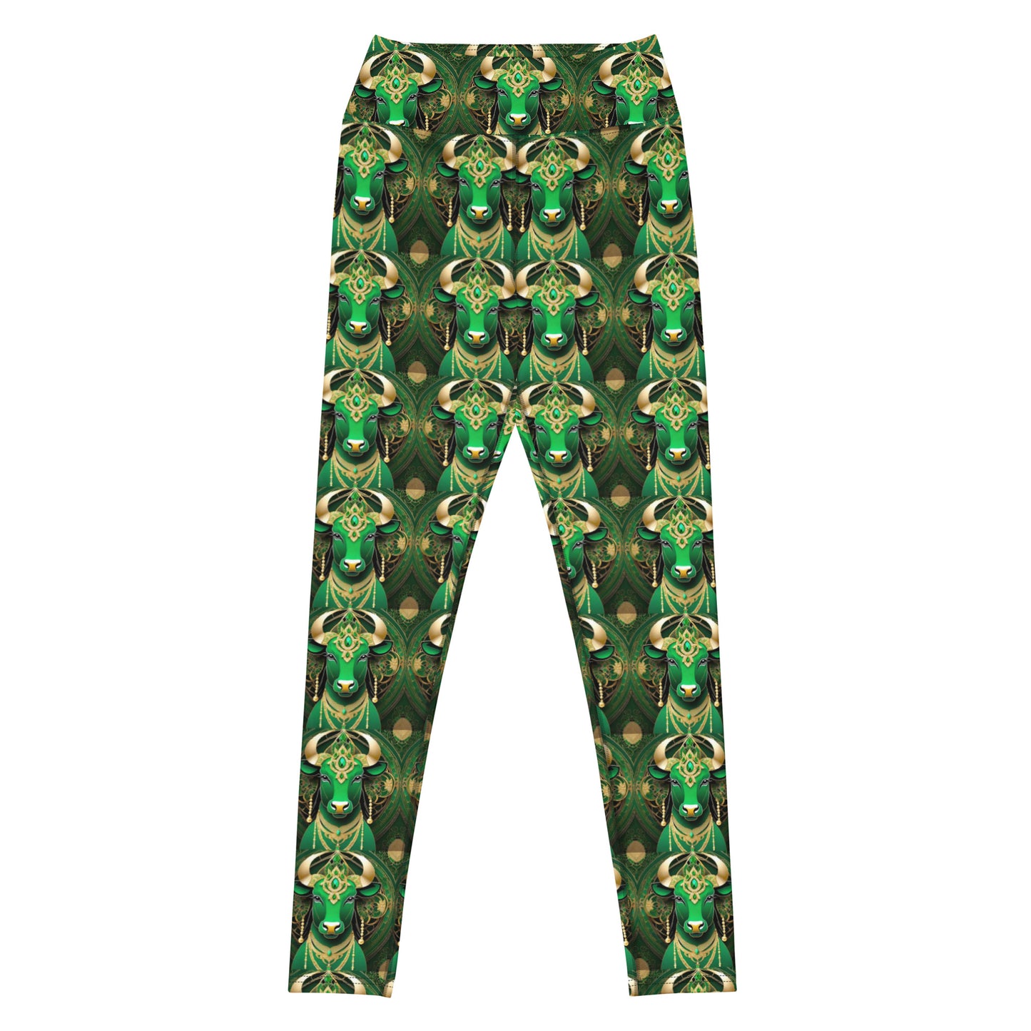 Emerald Bull of May Yoga Bliss Leggings