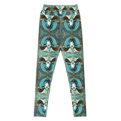 Aquamarine Aries Yoga Bliss Leggings