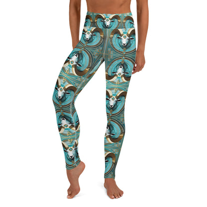 Aquamarine Aries Yoga Bliss Leggings