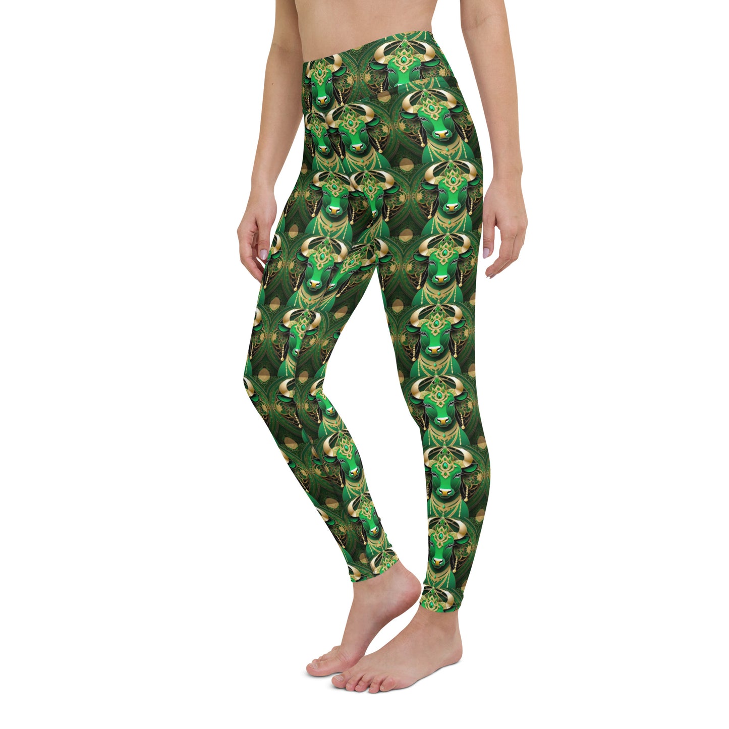 Emerald Bull of May Yoga Bliss Leggings