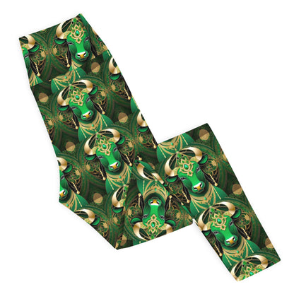 Emerald Bull of May Yoga Bliss Leggings