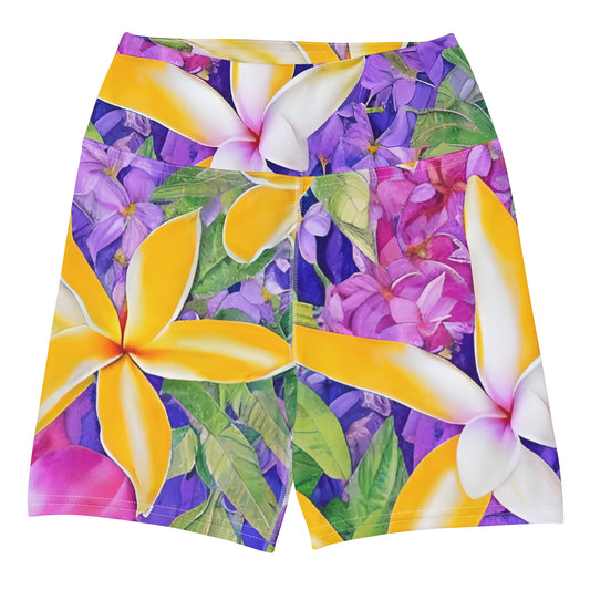 Bali Bouquet Yoga Shorts