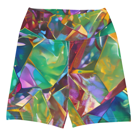 Emerald Ice Yoga Shorts