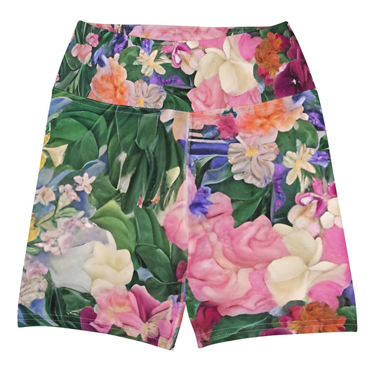 Bougie Bouquet Yoga Shorts