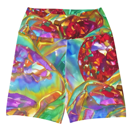 Opulent Opalescence Yoga Shorts