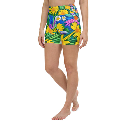 Daisy Bouquet Yoga Shorts