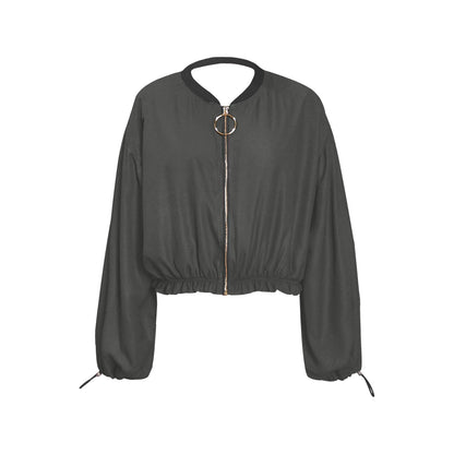 Day Glow Solids Chiffon Cropped Jacket