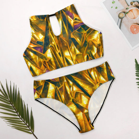 Solid Gold Tear Drop Bikini