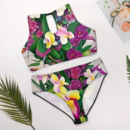 Tropical Vacation Teardrop Bikini