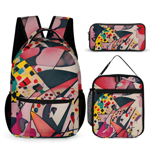 Abstract Queen School Bag Set