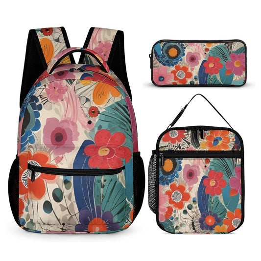 Flower Power School Bag Set