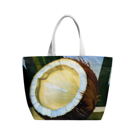 Coconut Large Canvas Tote 🏕