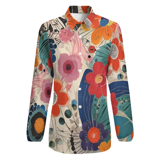 Flower Power Long Sleeve Blouse