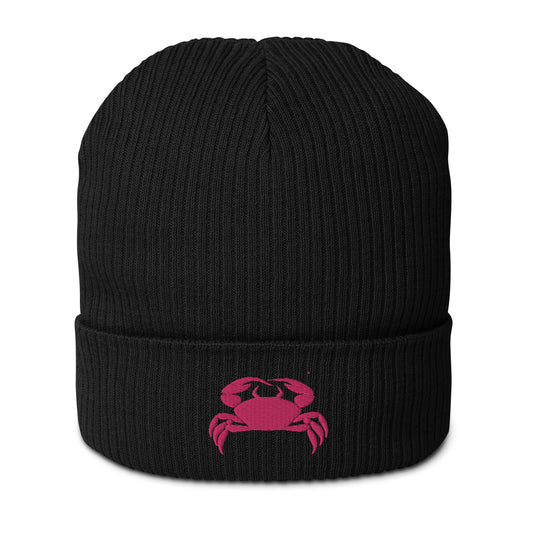 Pink Crab Organic Cotton Beanie 🌱