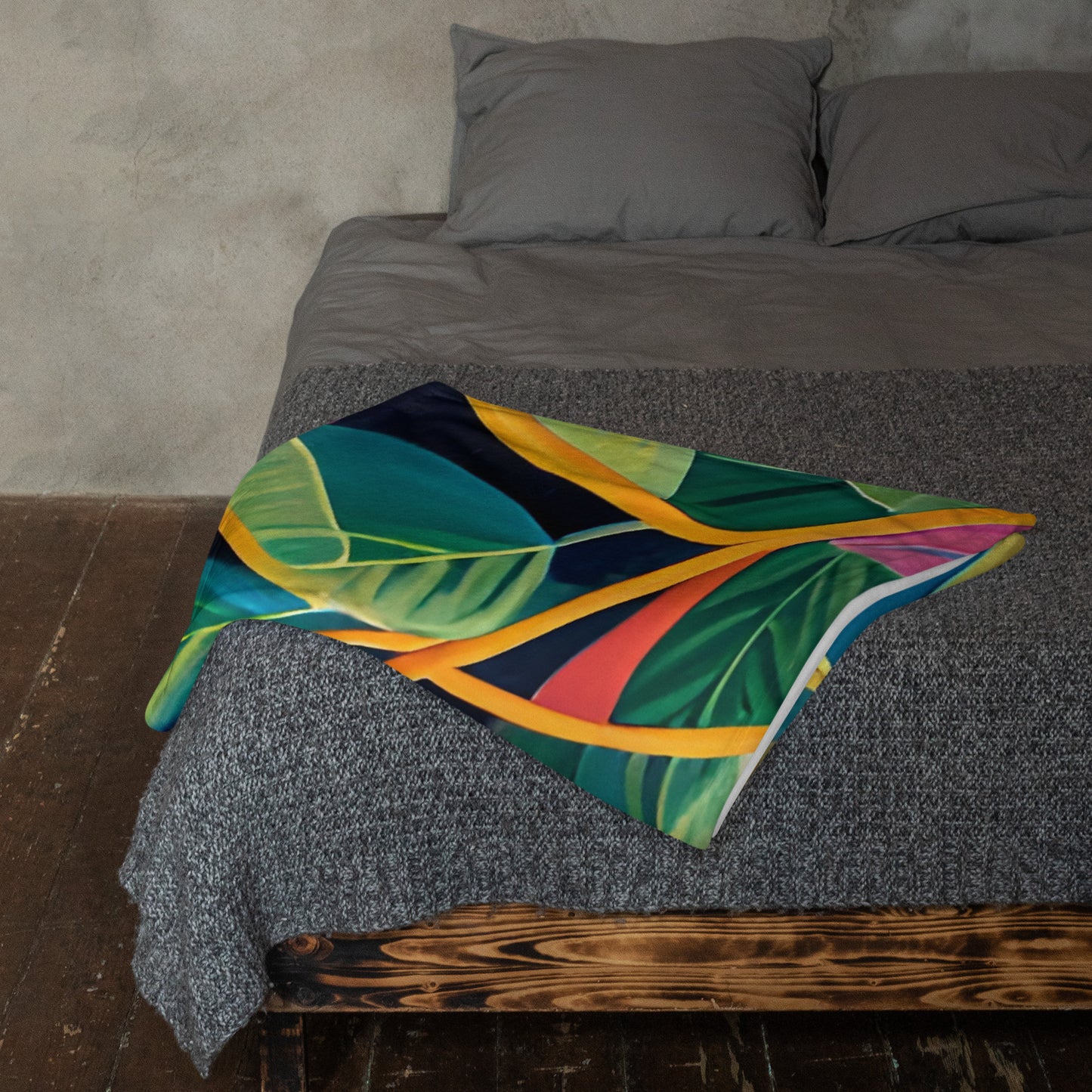 Peach Parrot Silk Touch Throw Blanket