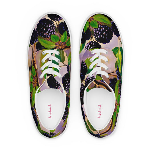 Blackberries Women’s lace-up canvas shoes