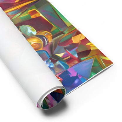 Gems Trio Matte Wrapping paper sheets