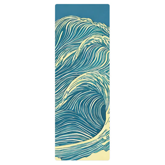 Water Waves Yoga mat