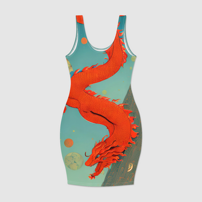 Free Dragon Bodycon Dress 🇺🇸