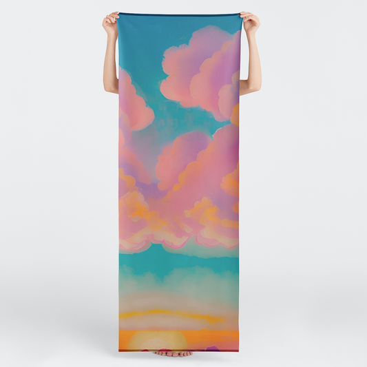 Roseate Sunset Yoga Mat Towel 🇺🇸