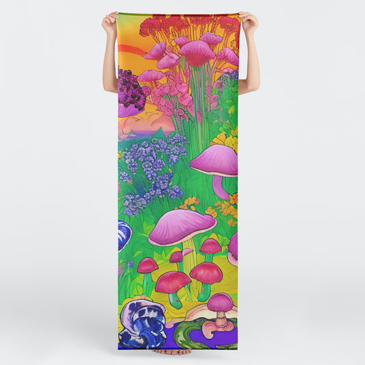 Mushrooms are Forever Yoga Mat Towel 🇺🇸