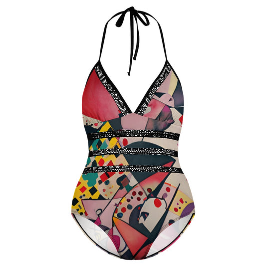 Abstract Queen Mid-size swimsuit