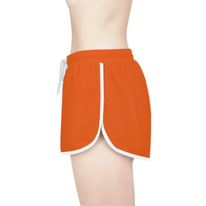 Orange Retro Women's Gym Shorts