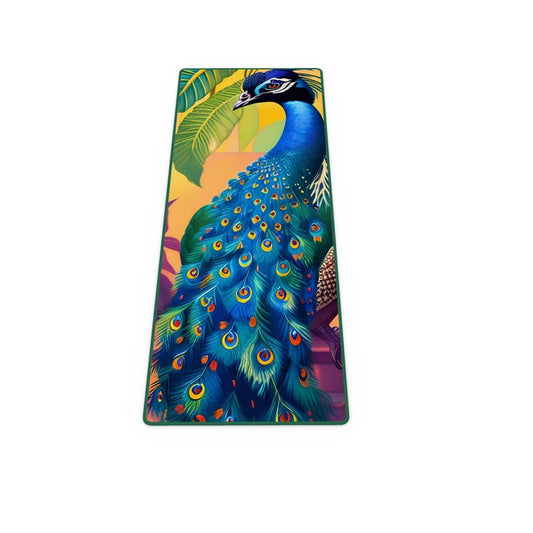 Pretty Peafowl Eco-Friendly Yoga Mat 🌱