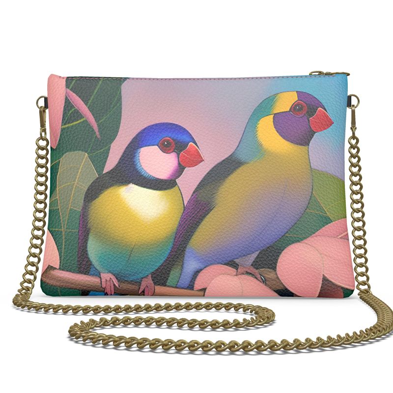 2 Little Birds Leather Crossbody Clutch 🏕