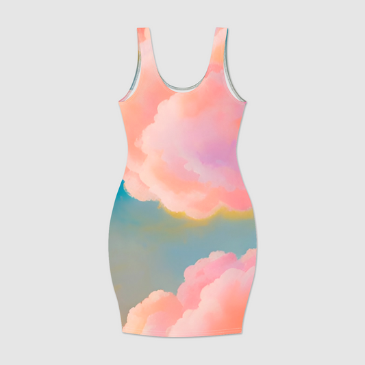 Pink Clouds Bodycon Dress