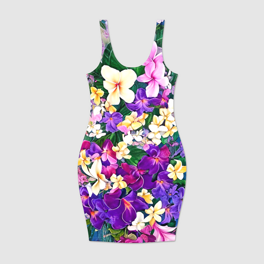 Summer Bouquet Bodycon Dress