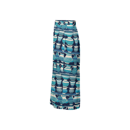 Blue Vessels Pencil Skirt ♻️