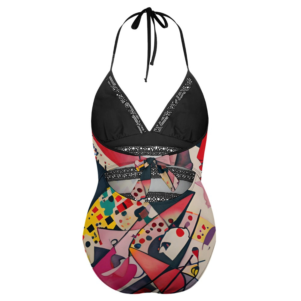 Abstract Queen Mid-size swimsuit