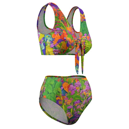 Garden Surprises 2-Piece Knotted Swimsuit