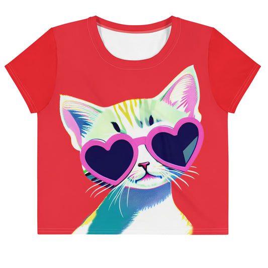 Lovely Kitty Crop Tee