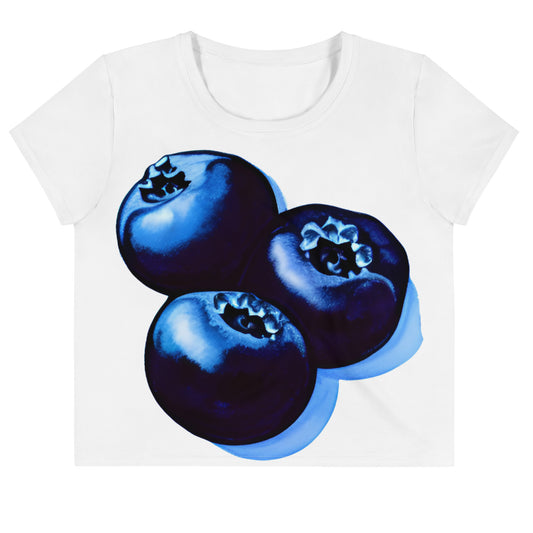 Blueberries Crop Tee