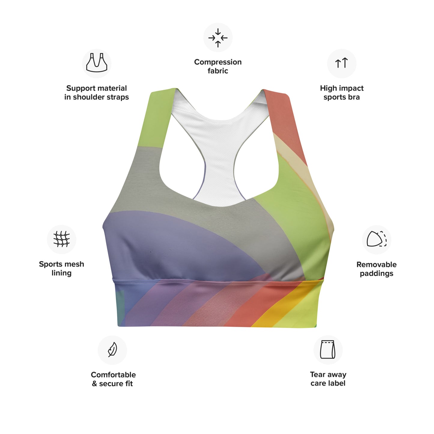 Many Rainbows Ultimate Performance Sports Bra