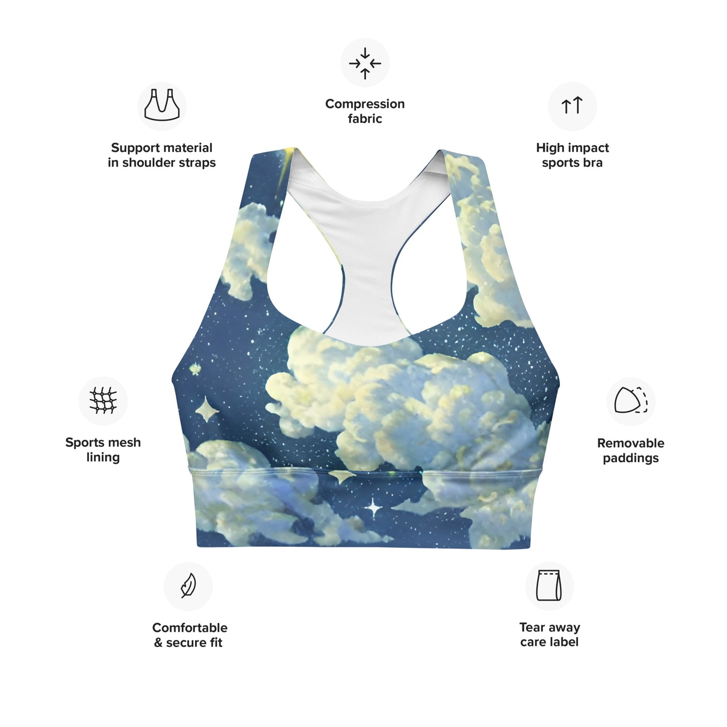 Paradise Sky Ultimate Performance Sports Bra